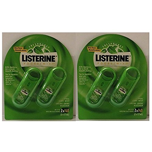 Listerine Pocketmist Cool Mint, 2Count (Pack of 6) Oral