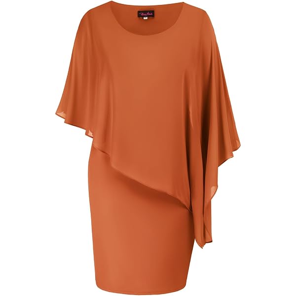 Amazon.com: HGps8w Plus Size Women's Cape Dress with Chiffon Overlay  Bodycon Pencil Dresses Mother of The Bride Formal Evening Gown : Clothing,  Shoes & Jewelry