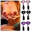 Kocome Sexy Women Lingerie Sequin Tassel Pasties Stickers Breast Bra Nipple Cover (Red)