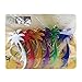 Swatom Palm Tree Bottle Opener with Keychain, Key Tag Chain Ring, 6 Piece