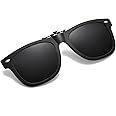 OopsMi Clip On Sunglasses Over Prescription Glasses Polarized Men Women Flip Up