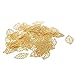Gold Leaf Gilding Flakes, 10g Silver Flakes, KAVAVE Gold Metallic Foil Flakes for Painting Arts, Crafts Nails,DIYs,Furniture Decoration Golden Pierced Tree Leaf
