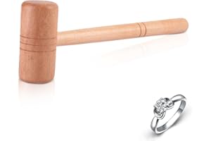 Wooden Mallet, Double-Faced Wood Hammer for Jewelry Repair Making