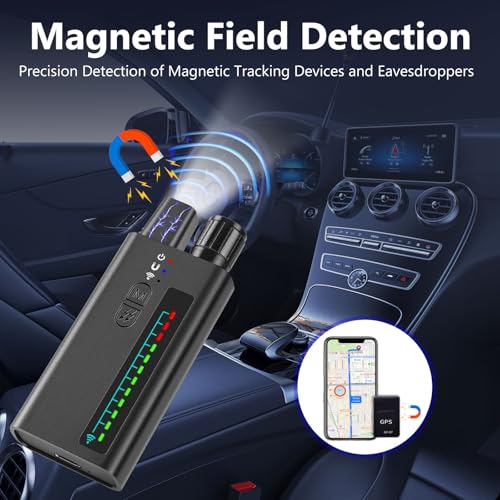 FOWARD GAUSS Professional Hidden Camera Detector - Anti-Spy, RF Signal Scanner for GPS/Listening/Magnetic Devices, Portable Microphone Detector and Spy Cameras