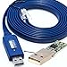 CableRack 6ft Cisco USB Console Cable with FTDI Chipset USB to RJ45 Cable for Linksys Ubiquity Juniper and HP Rollover Console Cable