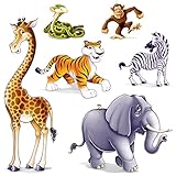 Jungle Animal Props Party Accessory (1 count) (6/Pkg)