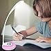 Color LED Desk Lamp, Rixow Wireless Eye-Protection Reading Lamp, Touch Control, 3 Level Brightness Adjustable, 256 Colors Changing, USB 5V/0.5A Charging Port, Rechargeable 1000mAh Li-on Battery, White