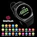 Smart Touch KW18 Smart Watch w/Touchscreen (Black) IPS Face, Bluetooth | Fitness, Daily Wear, Exercise | Pedometer, Heart Rate & Sleep Monitor, iOS & Android | Men, Women