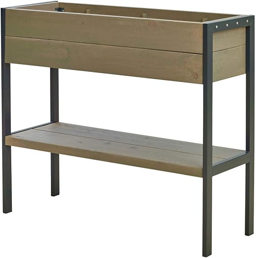 Arriate alto de madera de pino y abeto - Jardinería de suelo ...
