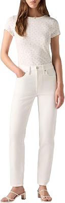 724 High Rise Straight, Jeans Donna, Cloud Dancer, 31W / 32L