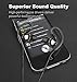 AILIHEN SE-01 Sport Sweatproof Earphones Headphones with Microphone for Running Gym,in Ear Earbuds for iPhone iPod iPad Laptop Mac Tablets (Black)
