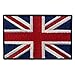 EmbTao Patches British Union Jack Embroidered England Flag UK Great Britain Hook & Loop Emblem