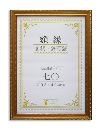 大仙 額縁 賞状額 金消 R 七○ 樹脂製 箱入 J045C3700