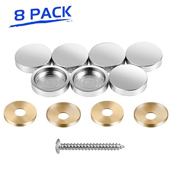 1 Inch 1 Dia Cap Mirror Nail With Decorative Screw Cover
