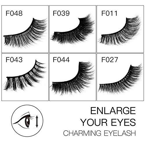 Chiak 3D Mink False Eyelash Curling Soft Slender Three-dimensional False Eyelash Costume Makeup