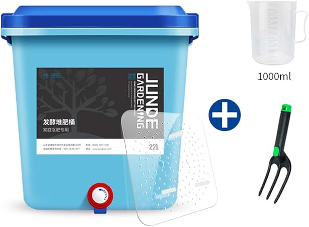 Amazon Co Jp 屋内キッチン用コンポストビン キッチンカウンタートップ用家庭用堆肥バケツ 蛇口付き生ごみの無臭堆肥バケツ ガーデン自家製栄養有機肥料zddab ホーム キッチン