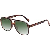 YDAOWKN Retro Aviator Sunglasses for Women Mens Large Frame Classic Vintage 70s Sun Glasses Aviators