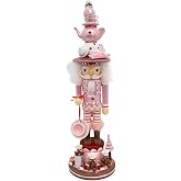 Kurt Adler 18" Hollywood Nutcrackers&trade; Pink Tea Nutcracker