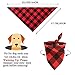 ASOCEA Dog Bandana Reversible Plaid Painting Triangle Bibs Cotton Kerchief Scarf Accessories Christmas Halloween Birthday Wedding for Puppy Kitten Small Medium Large Dogs Cats