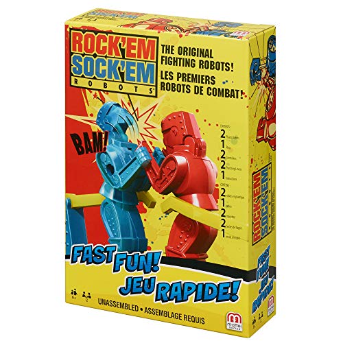Mattel Games Rock 'Em Sock 'Em Robots Boxing Game for 2 Players Ages 6