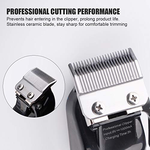 Cosyonall Pro Cordless Rechargeable Hair Clippers for Men Home Barber Clipper Kit for Kids Hair Cutting Kit with 2000mAh Lithium Ion, Titanium Ceramic Blade