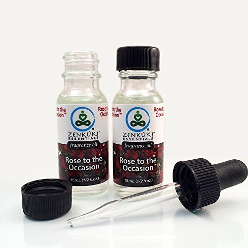 Rose to the Occasion - 15mL Premium Grade Fragrance Oil set by Zenkuki Essentials - SET OF TWO Bottles with Eyedropper