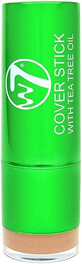 W7 Cover Stick Tea Tree Oil Concealer Light Medium 3.5g Acne Prone Skin view 1