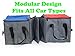 EzTrunx 763437096113 Auto Trunk Organizer | 2 Detachable Cooler Compartments | Versatile to Fit All Cars | Free Bonus Vehicle Duster | 2017 by TM (115x30x30cm)
