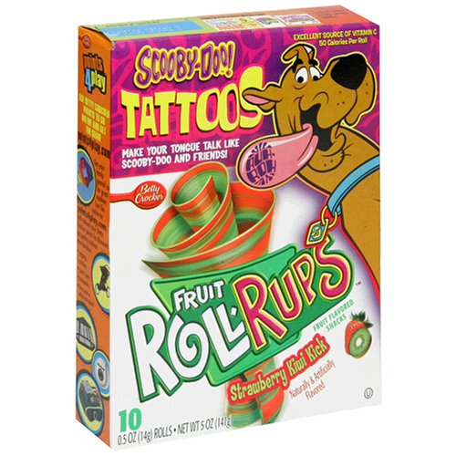 Betty crocker Fruit roll-ups Fruit snacks strawberry kiwi kick (016000323223)