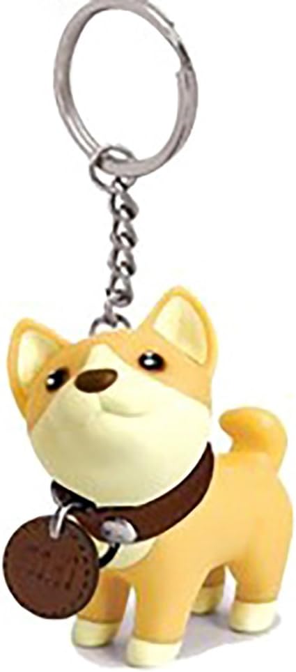 Powerfulline Cute Cartoon Husky Dog Key Chain Vinyl Bag Pendant Decor Hanging Keyring Gift