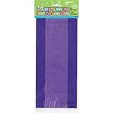 Unique Cello Bag 30-Pieces, Purple