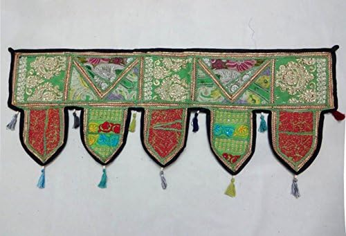 PATCH WORK DOOR WINDOW VALANCE TOPPER TORAN TAPESTRY Ethnic Decoration India