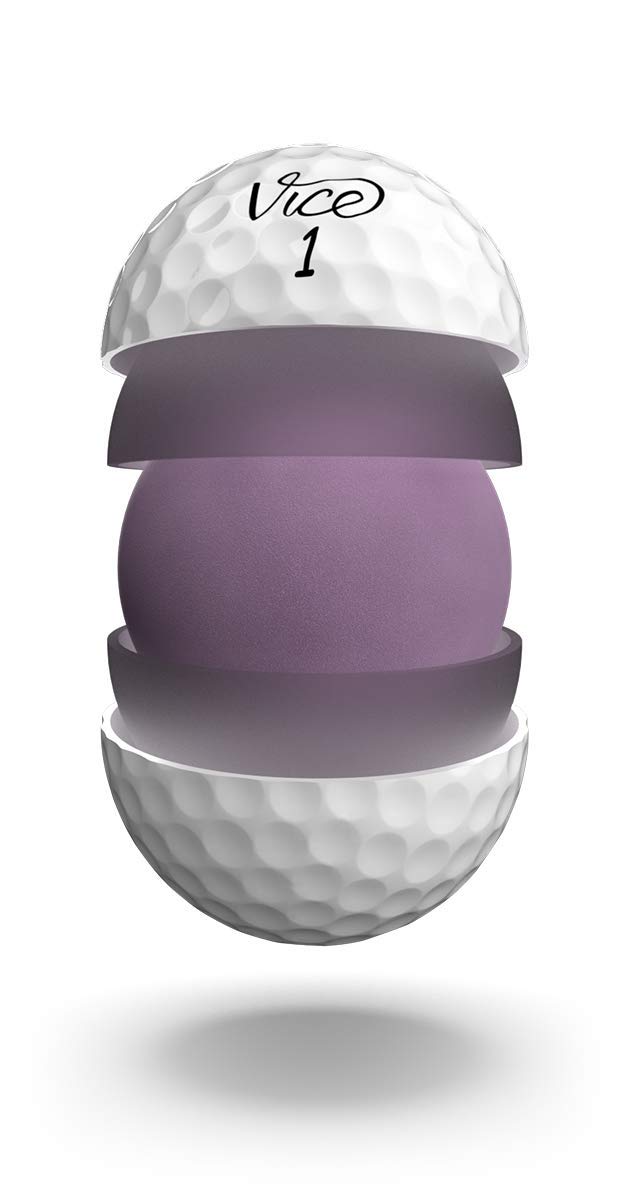 Vice Pro White Golf Balls (One Sleeve (3 Golf Balls))