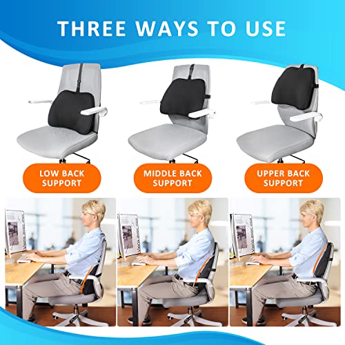 Lumbar Support Pillow for Office Chair for Back Pain Relief Mini