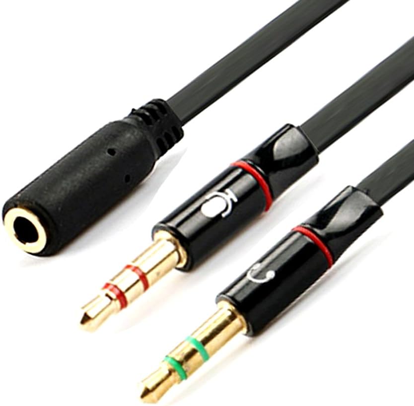 MOOCK 3.5mm Combo Audio Adapter Cable for PS4,Xbox One,Tablet,Mobile Phone,PC Gaming Headsets and New version Laptop