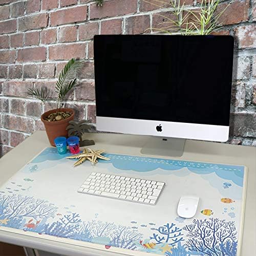 Amazon デスクマット こども用 女の子 水玉マット ポスター アクアリウム 子供 在宅ワーク 自宅学習 テレワーク 学習デスク マット 勉強デスク 学習机 勉強机 入学祝い デスクマット 文房具 オフィス用品