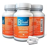 Bfocused Brain Booster - Powerful Focus supplements for Concentration Memory and Focus - Focus pills w/b12 Selenium Gingo Biloba Rosemary Gotu Kola & Billberry - Made in United States