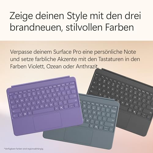 Microsoft Surface Pro | Copilot+ PC | 12” LCD Touchscreen | Snapdragon® X Plus | 16GB RAM | 256GB Speicher | Neuestes Modell | Platin 10