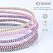 Short Micro USB Cable, OKRAY 5 Pack 1 Feet Colorful Durable Nylon Braided USB Android Charger Sync Charging Cord Compatible with Samsung Galaxy S7/S6 Edge, LG, HTC, Nokia, Sony, PS4, Power Bank