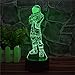 Fortnite Dark Voyager 3D Stereo Vision Bedroom Night Light LED Home Decoration USB Touch/Remote Control 16 Color Creative Model Toy Gift (Fortnite Dark Voyager)