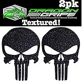 Dragon Grips Punisher Skull Grip Decal, Sticker for tumblers Phones Cases Non Slip