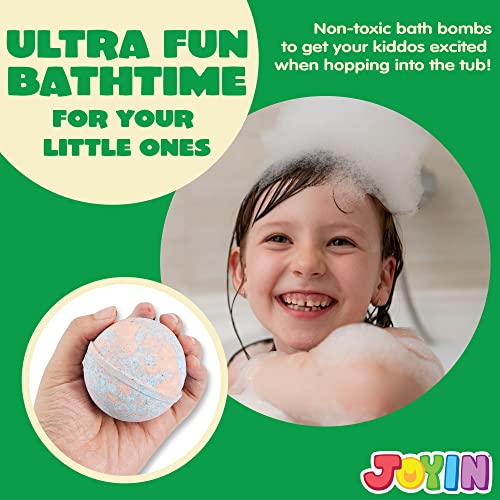 8 Pack Bubble Bath Bombs for Kids with Mochi Squishy, Surprise Toy Inside, Natural Essential Oil