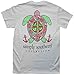 Simply Southern Tees Short Sleeve Preppy Turtle Shells White Large