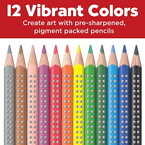 Faber-Castell Grip Colored EcoPencils - 12 Count