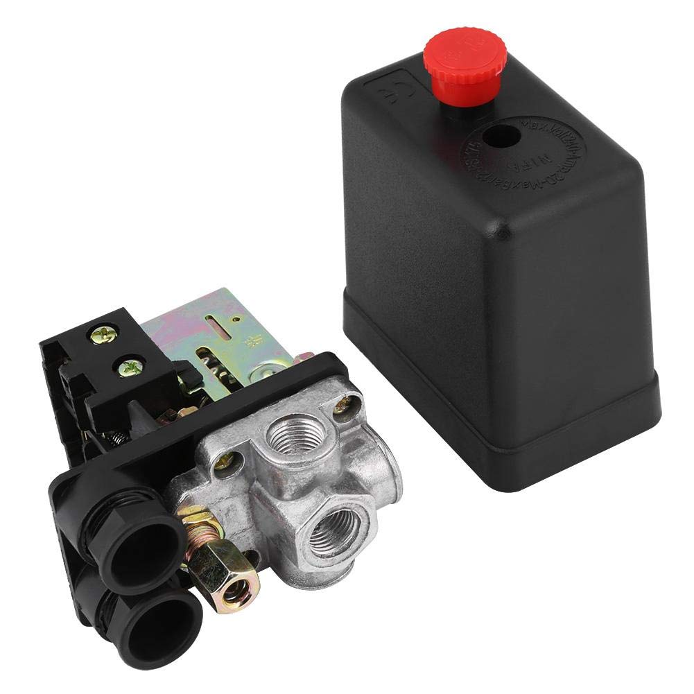 Oumefar Air Compressor Switch Universal Pressure Control Valve Four Port Pressure Switch As 90PSI120PSI Compressor Accessories Pack of 1 - Image 4