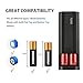 Power Bank Battery Charger & Battery Pack, Battery Charger Box with LCD display & 2 USB Output for iPhone 7, 7 Plus, Galaxy & Other Smart Devices, 2 x 18650 Battery(Black)