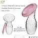 Silicone Breastfeeding Manual breast Pump Milk Collector Suction with Lid - 100% BPA & BPS Free Food Grade Silicone - Box Contains Lid, 15 Breast Milk Storage Bags & Breast Pump by Smartue