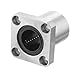 uxcell LMK20UU 20mmx32mmx42mm Flange Linear Motion Bushing Ball Bearing 2 Pcs