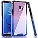 BAISRKE Galaxy S9 Case, Shock Absorption Flexible TPU Soft Edge Bumper Anti-Scratch Rigid Slim Protective Cases Hard Plastic Back Cover for Samsung Galaxy S9 - Black Blue Gradient