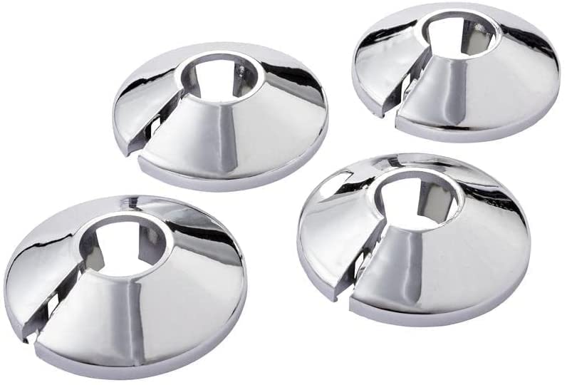Chrome 15mm Radiator Pipe Sleeve Collar Cover Heating Radsnaps Pack of 4 Collars
